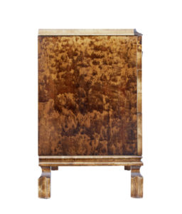 Scandinavian Late Art Deco Birch Inlaid Chest of Drawers — thumbnail 5