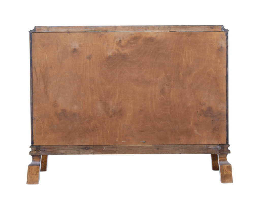 Scandinavian Late Art Deco Birch Inlaid Chest of Drawers — image 4