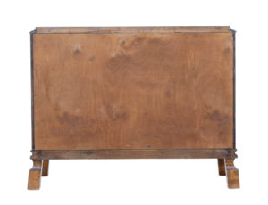 Scandinavian Late Art Deco Birch Inlaid Chest of Drawers — thumbnail 4