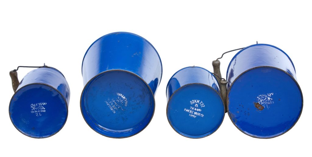 Collection of 4 Pieces of Hungarian Enamelware by Bonyhad — image 4