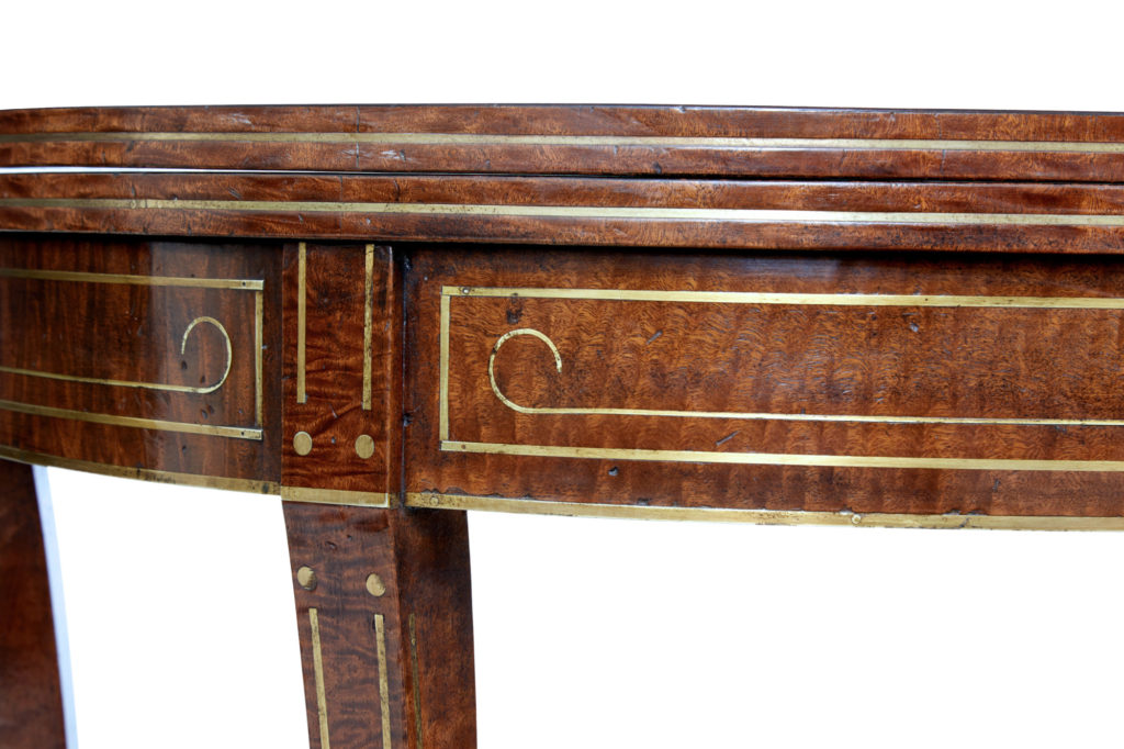 Pair of 19th Century William Iv Mahogany and Brass Inlaid Tea Tables — image 2