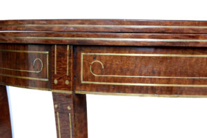 Pair of 19th Century William Iv Mahogany and Brass Inlaid Tea Tables — thumbnail 2