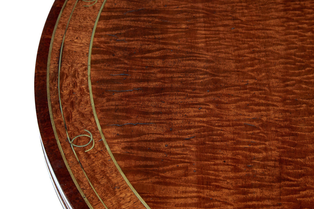 Pair of 19th Century William Iv Mahogany and Brass Inlaid Tea Tables — image 7