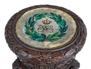 19th Century Carved Oak Black Forest Caddy on Stand — thumbnail 3