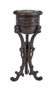 19th Century Carved Oak Black Forest Caddy on Stand — thumbnail 5