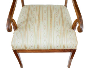 Pair of 19th Century Swedish Birch Armchairs — thumbnail 2