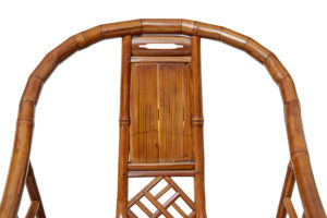 Pair of Early 20th Century Chinese Bamboo Armchairs — thumbnail 2