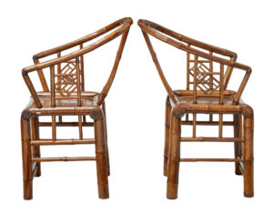 Pair of Early 20th Century Chinese Bamboo Armchairs — thumbnail 6