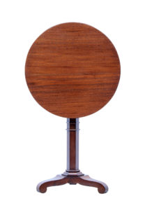 Mid 19th Century Danish Mahogany Round Tilt Top Table — thumbnail 5