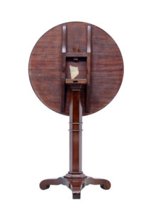 Mid 19th Century Danish Mahogany Round Tilt Top Table — thumbnail 4