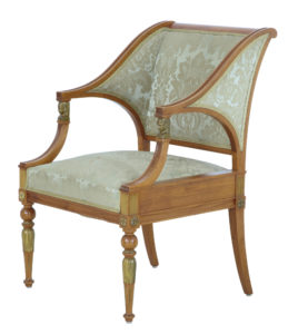 Pair of 19th Century Empire Revival Walnut Armchairs — thumbnail 4