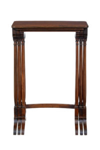 Nest of 3 19th Century Mahogany Tables — thumbnail 4