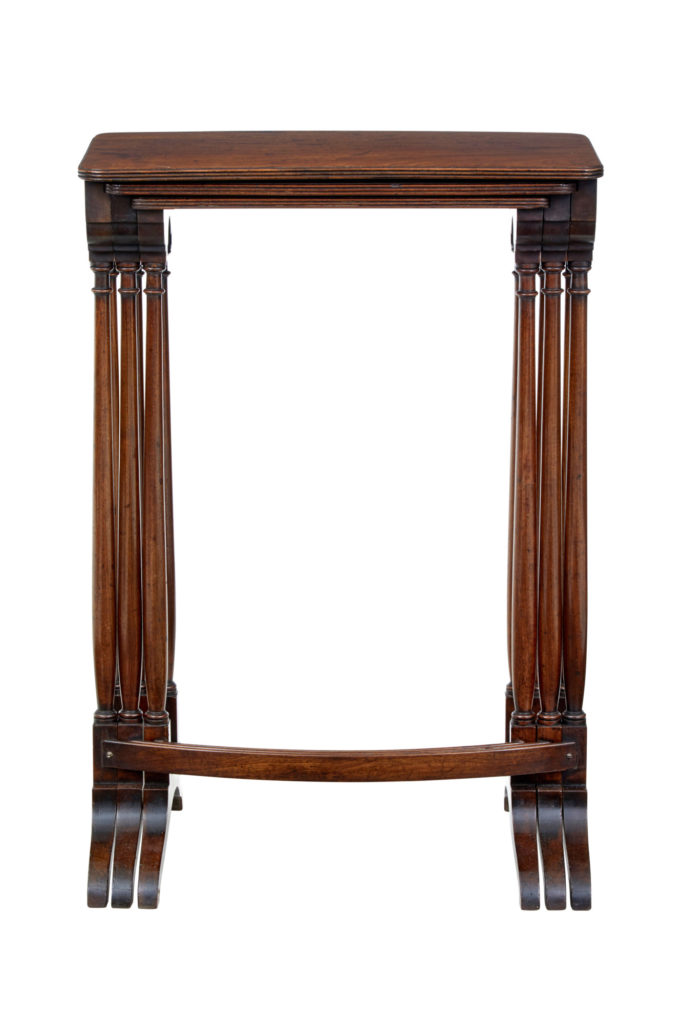 Nest of 3 19th Century Mahogany Tables — image 3