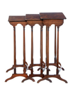 Nest of 3 19th Century Mahogany Tables — thumbnail 5