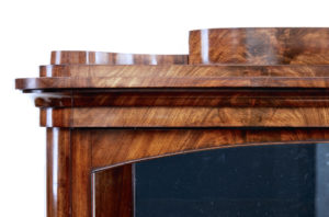 Mid 19th Century Flame Mahogany Glazed Display Cabinet — thumbnail 3