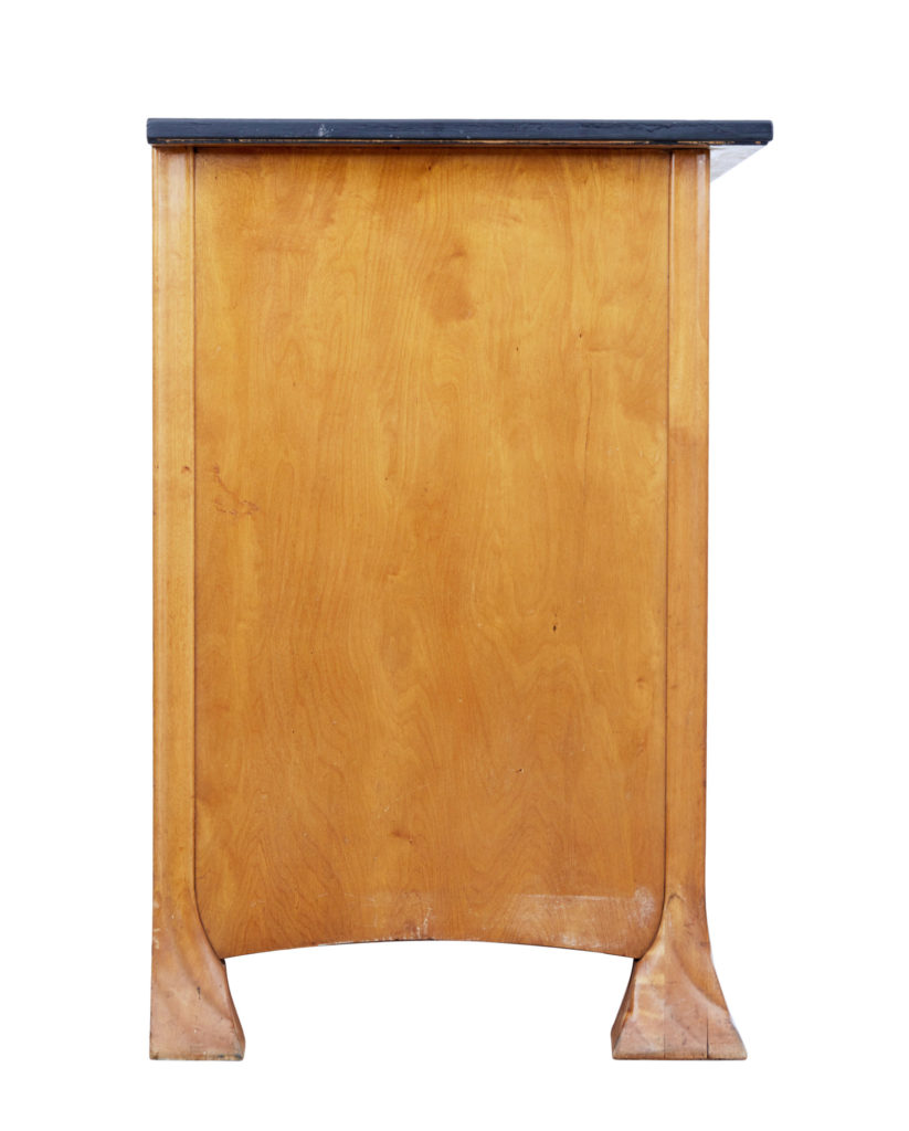 Late 19th Century Swedish Birch Art Nouveau Chest of Drawers — image 5