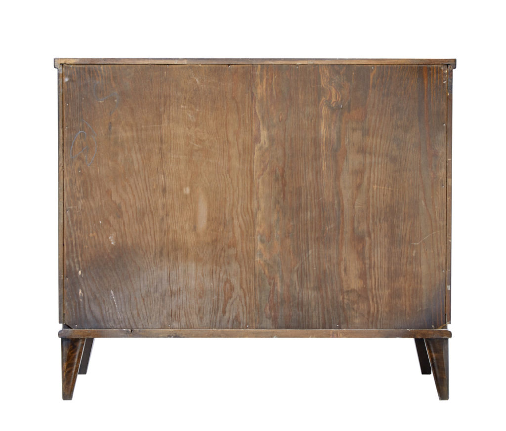 Mid 20th Century Late Art Deco Swedish Birch and Elm Chest of Drawers — image 3