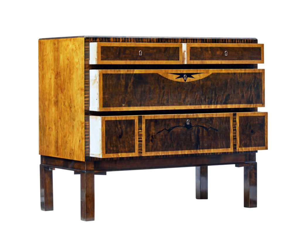 Art Deco Birch Chest of Drawers by Carl Malmsten — image 7