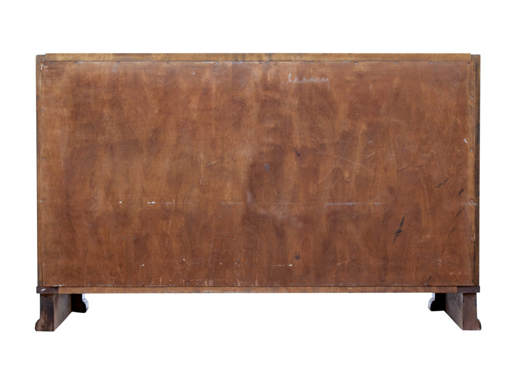 Mid 20th Century Scandinavian Birch and Elm Chest of Drawers — image 4