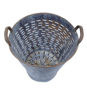 Early 20th Century Industrial Metal Basket — thumbnail 3
