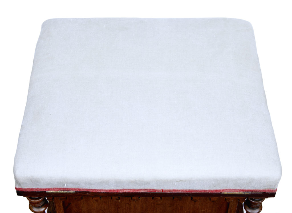 19th Century Gothic Revival Mahogany Stool — image 3