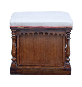 19th Century Gothic Revival Mahogany Stool — thumbnail 4