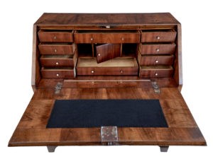Danish 18th Century Walnut Bureau Writing Desk — thumbnail 3