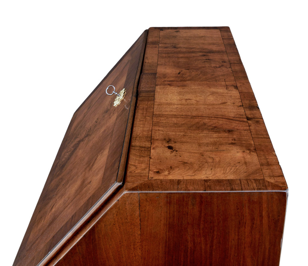 Danish 18th Century Walnut Bureau Writing Desk — image 6