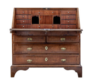 Danish 18th Century Walnut Bureau Writing Desk — thumbnail 10