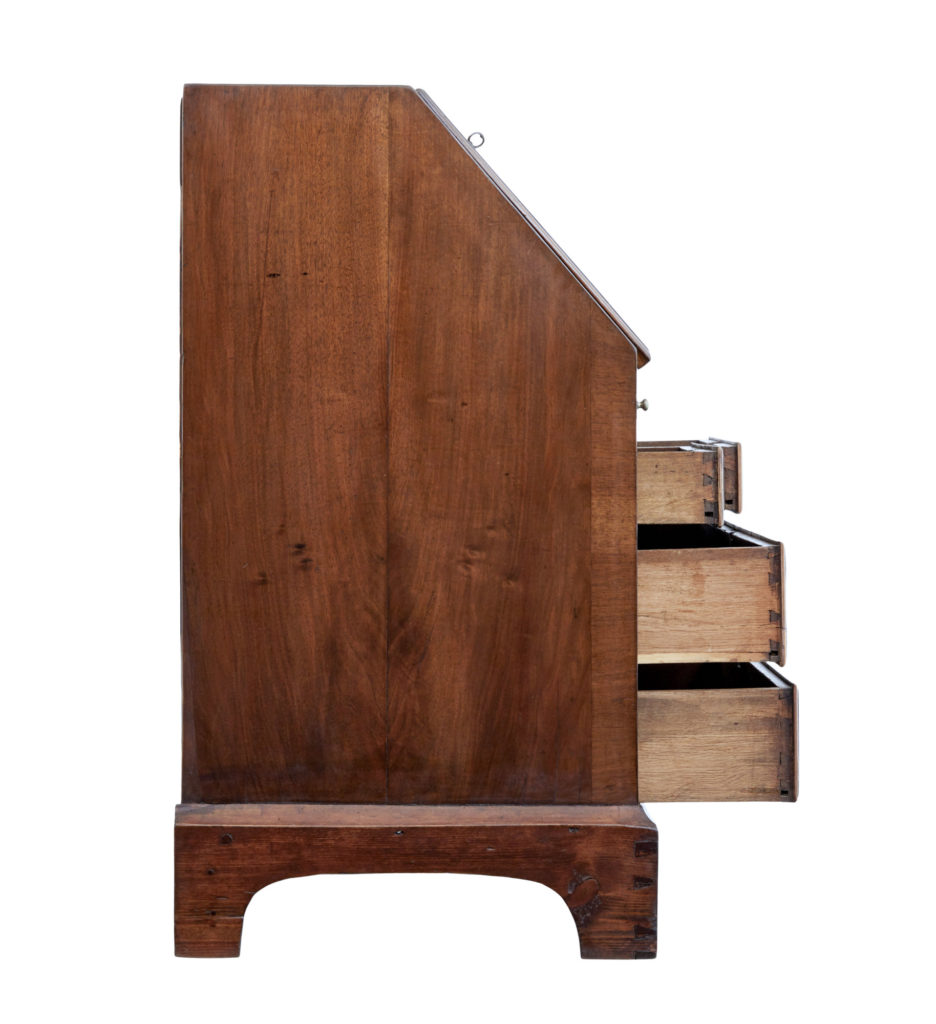 Danish 18th Century Walnut Bureau Writing Desk — image 9