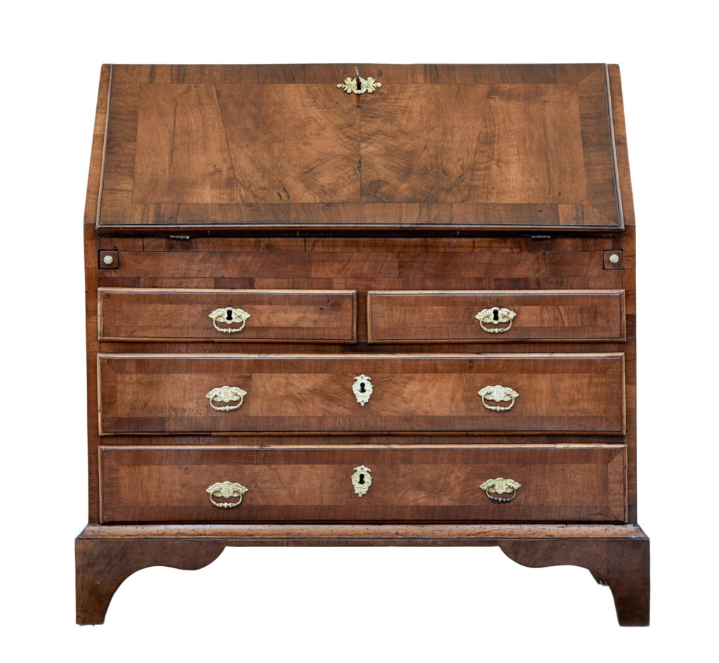 Danish 18th Century Walnut Bureau Writing Desk — image 1