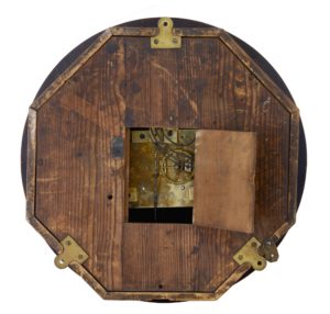 19th Century French Oak Japy Freres Wall Clock Valogne Paris — thumbnail 3