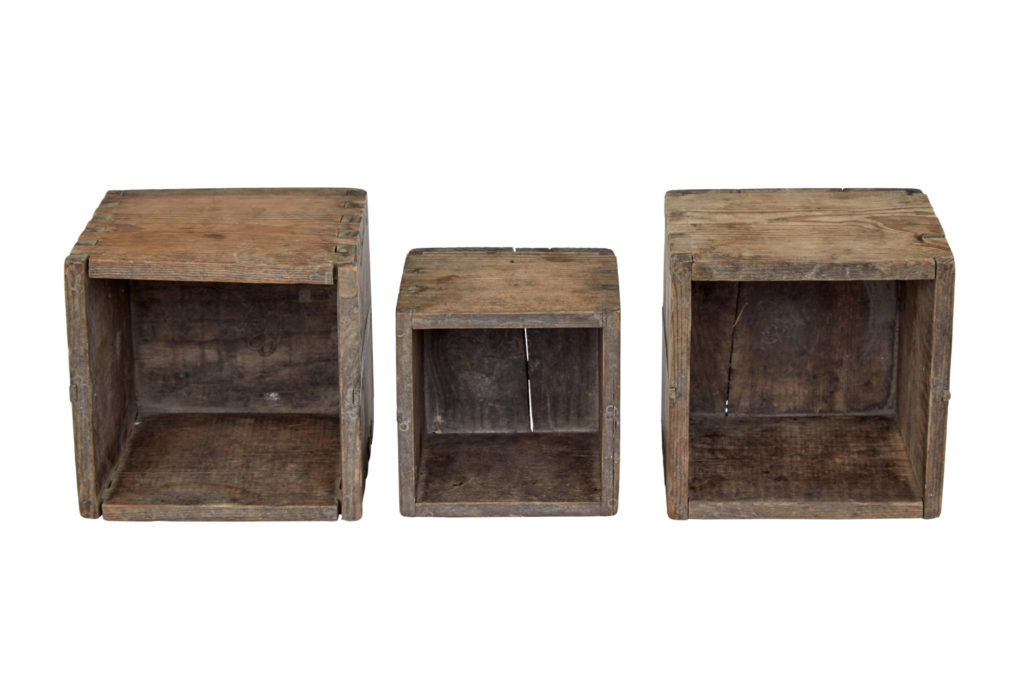 Set of 5 Late 19th Century Scandinavian Pine Measuring Containers — image 2