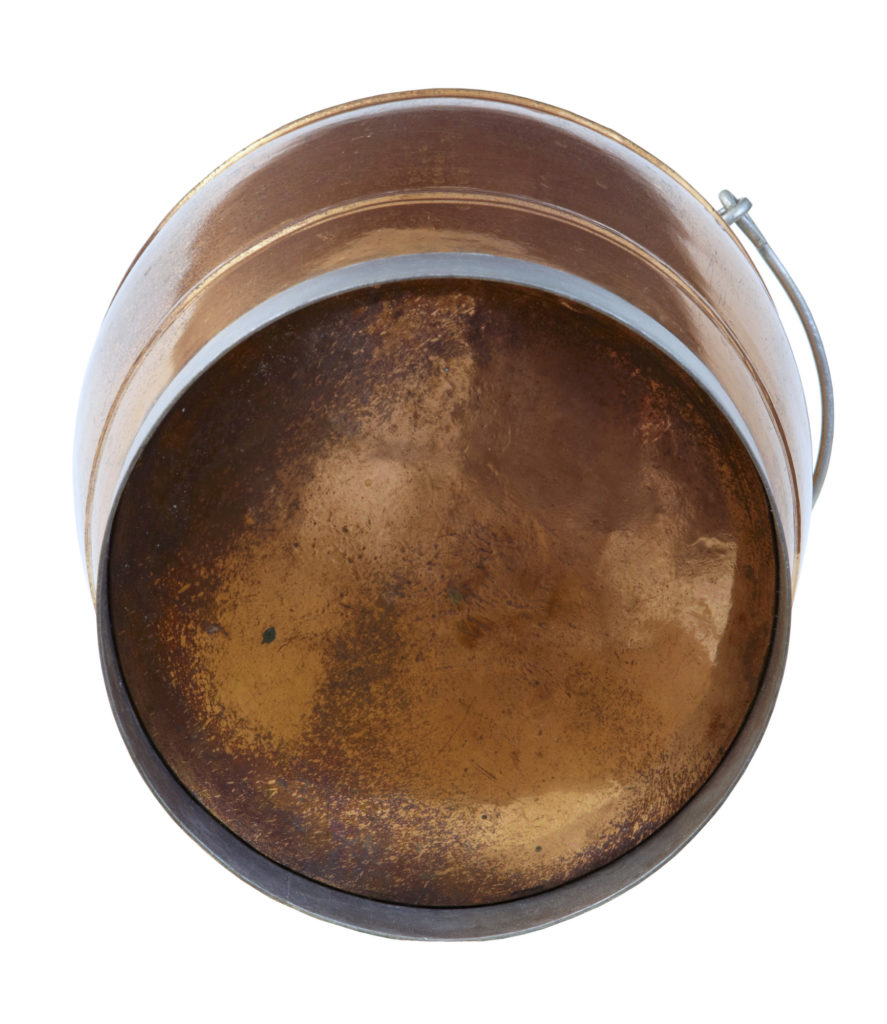 Arts and Crafts Scandinavian Copper Bucket — image 2