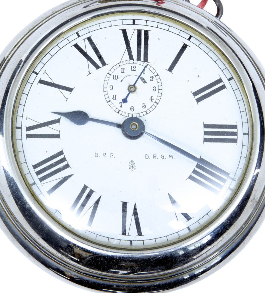 Early 20th Century Rsm German Clock Oversized Pocket Watch by D.r.g.m — image 3