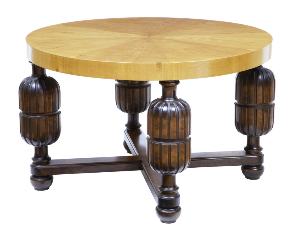 Swedish Art Deco Elm and Birch Coffee Table