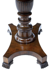 Early Victorian 19th Century Mahogany Tea Table — thumbnail 2