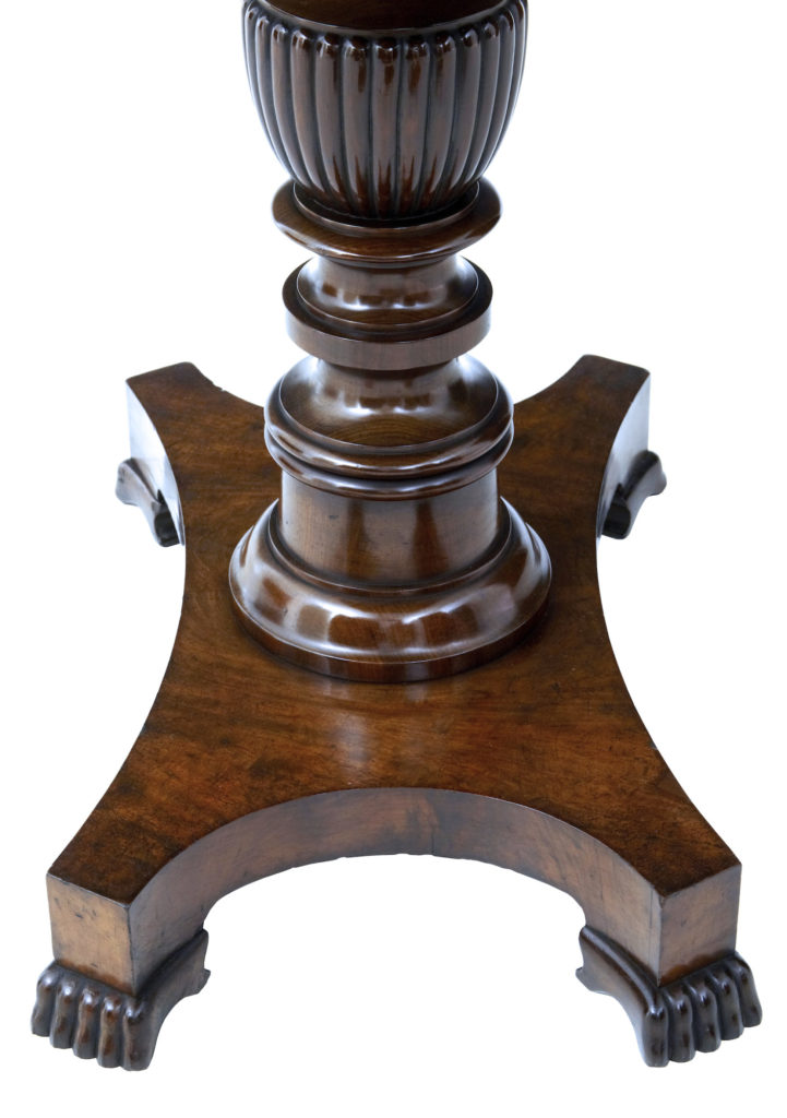 Early Victorian 19th Century Mahogany Tea Table — image 2