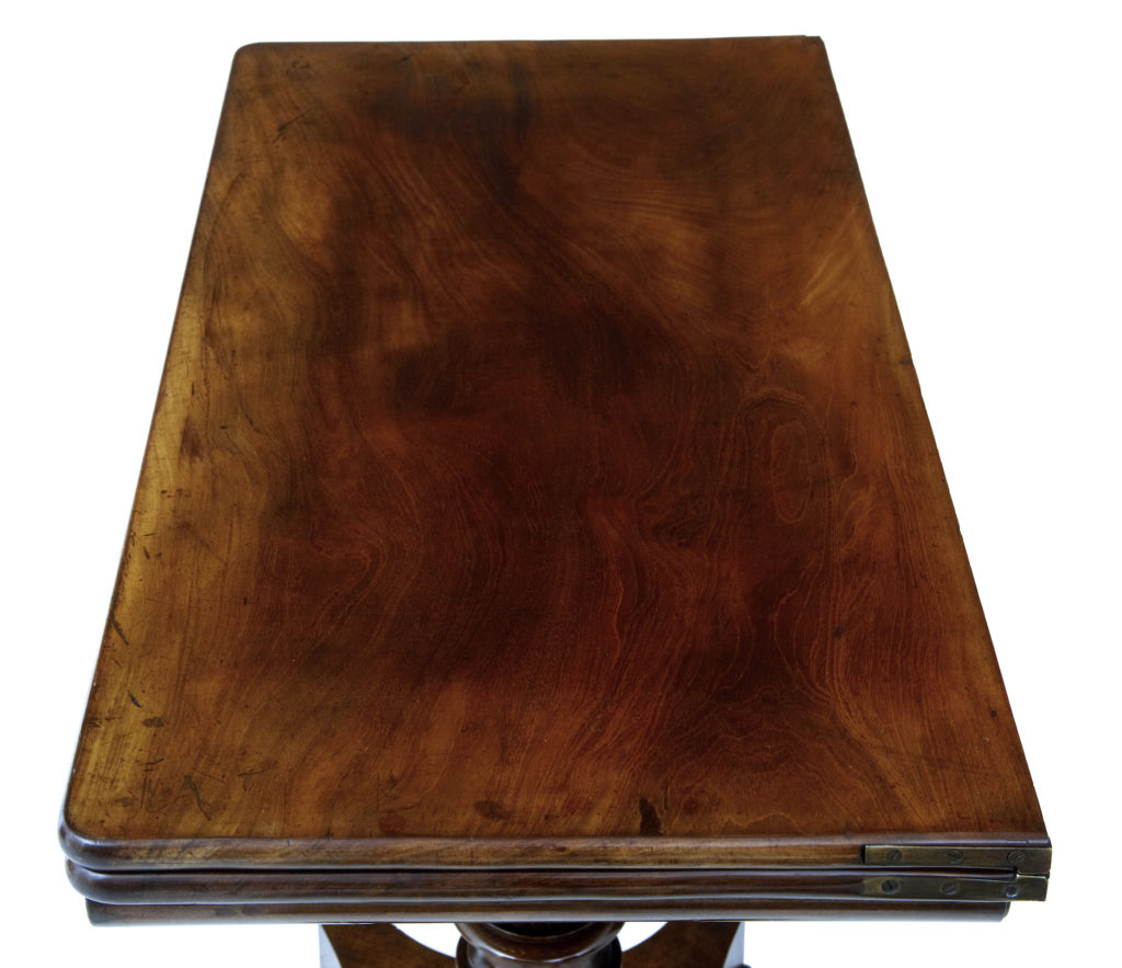 Early Victorian 19th Century Mahogany Tea Table — image 3