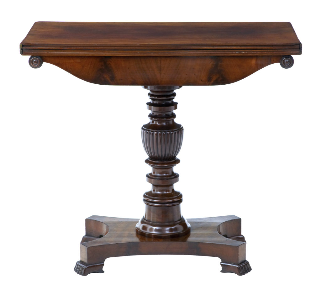 Early Victorian 19th Century Mahogany Tea Table — image 6