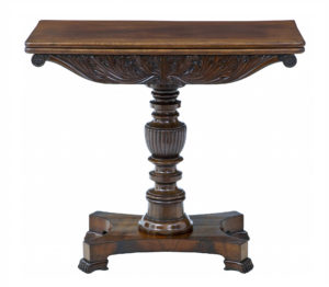 Early Victorian 19th Century Mahogany Tea Table — thumbnail 1