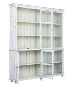 Late 19th Century Painted Teak Glazed Display Cabinet — thumbnail 9