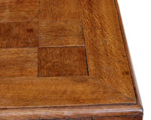 Unique Art Deco Handmade Teak Panelled Pedestal Desk — thumbnail 3