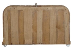 Victorian Small Painted Gesso Overmantle Mirror — thumbnail 3
