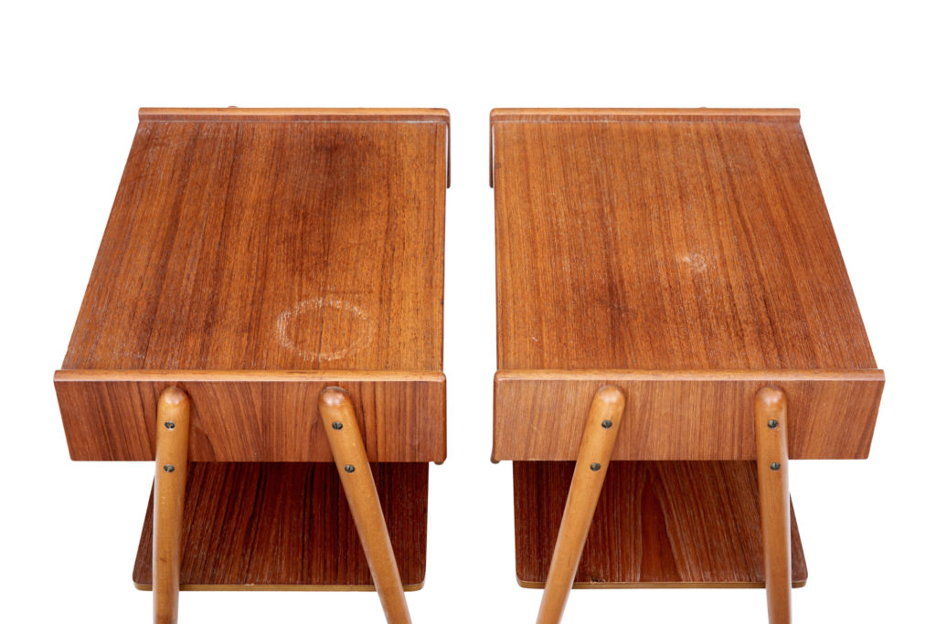 Pair of Teak Bedside Tables by Ab Carlstron — image 2