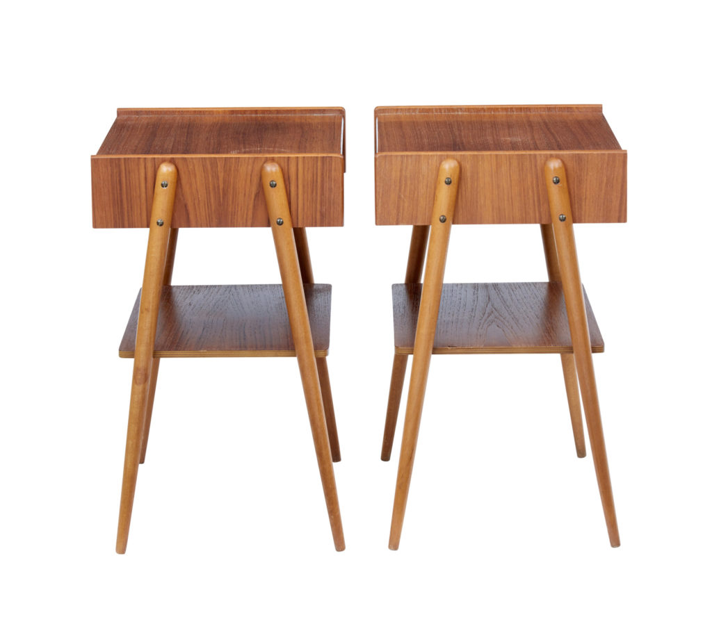 Pair of Teak Bedside Tables by Ab Carlstron — image 3