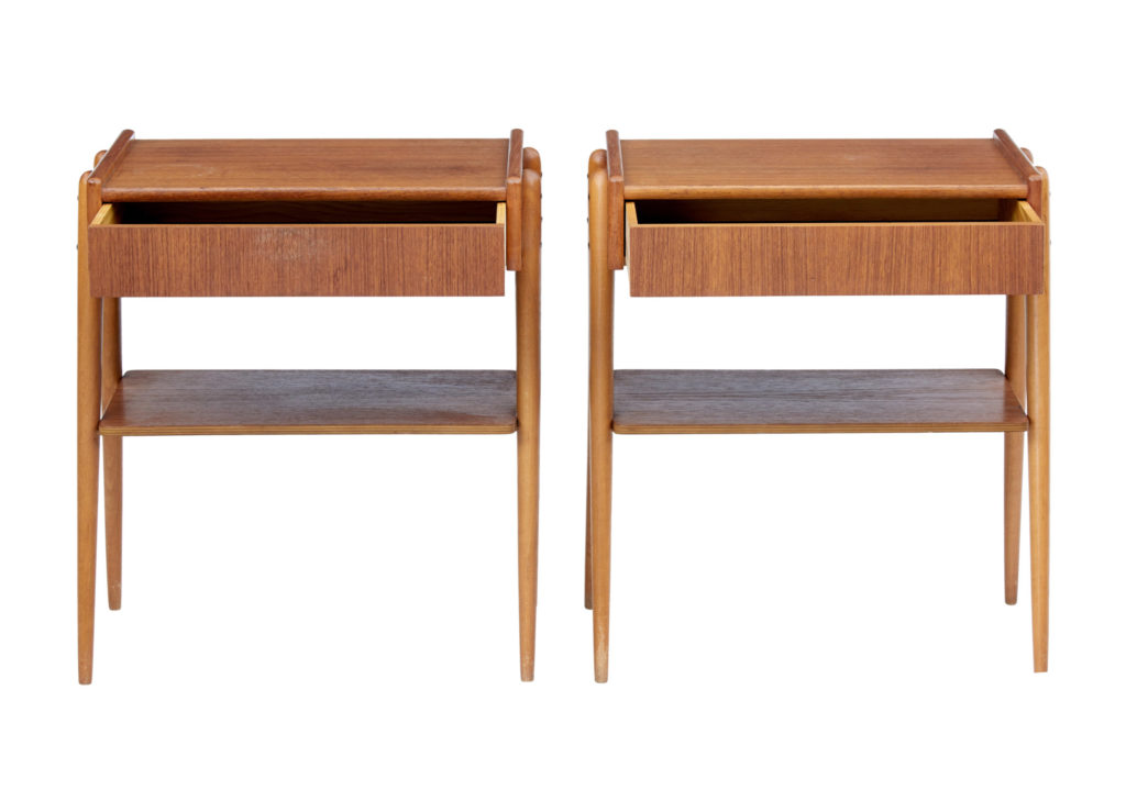 Pair of Teak Bedside Tables by Ab Carlstron — image 5