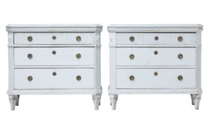 Pair of 19th Century Swedish Painted Commodes — thumbnail 1