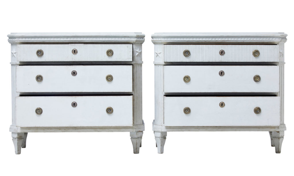 Pair of 19th Century Swedish Painted Commodes — image 5