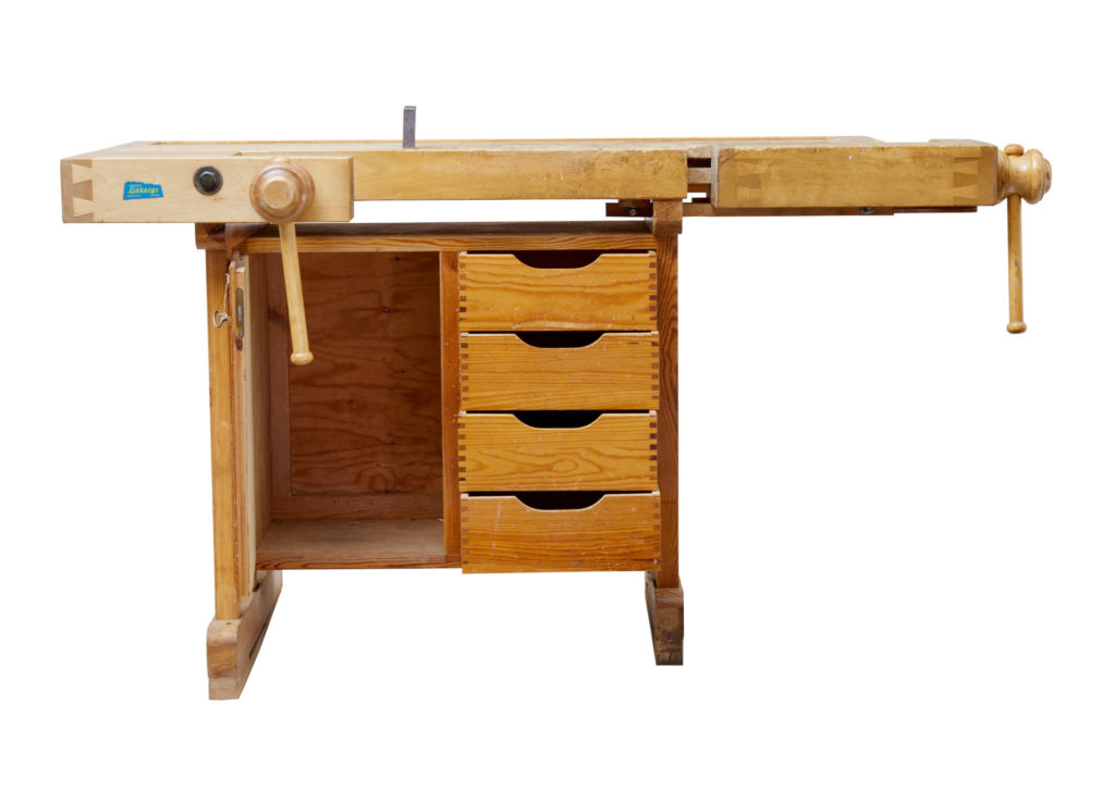 20th Century Swedish Pine School Work Bench — image 5